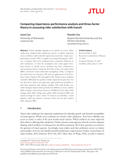 Comparing importance-performance analysis and three