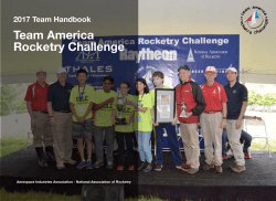 Team America Rocketry Challenge 2017 Team Handbook