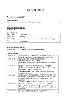 ELGRA Tentative program 20 july