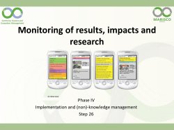 26. Monitoring of results, impacts and r[...]