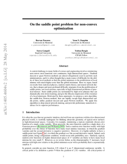 On the saddle point problem for non