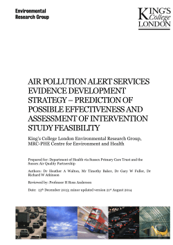 air pollution alert services evidence development strategy - Sussex-air