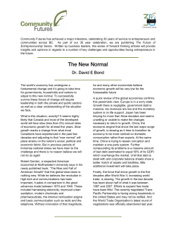 The New Normal