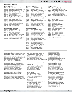 all-big 12 awards - Big 12 Conference