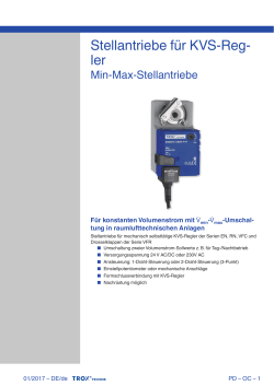 Produktdatenblatt Serie Min-Max-Stellantriebe Produktdatenblatt 1,4