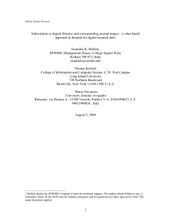 Subscription to digital libraries and corresponding journal impact