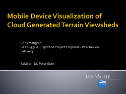 Mobile Device Visualization of Cloud Generated Terrain Viewsheds