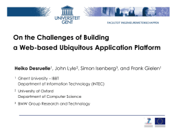 On the challenges of building a web-based