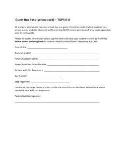 Guest Bus Pass (yellow card) - TOPS K