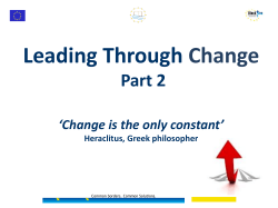 Implementation and Strategic Change How is a strategy realized?