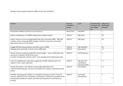 1 Workforce Race Equality Standards (WRES) Action Plan 2016