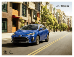 2017 Corolla eBrochure