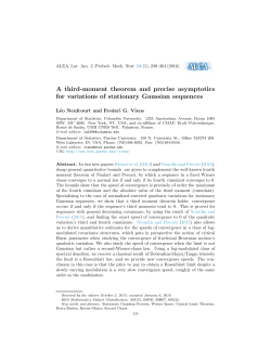 A third-moment theorem and precise asymptotics for