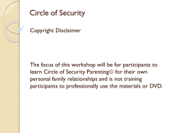 Circle of Security - Geoff Fitzgerald Counselling