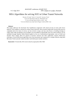 MSA Algorithms for solving SUE in Urban Transit Networks