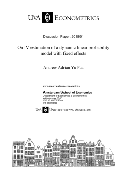 On IV estimation of a dynamic linear probability model with fixed
