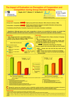 The Impact of Evaluation on Perception of Cooperation and