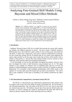 Instructions for the Preparation of a - Computer Science