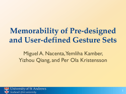 Memorability of Pre-designed and User
