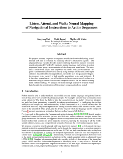 Neural Mapping of Navigational Instructions to Action Sequences