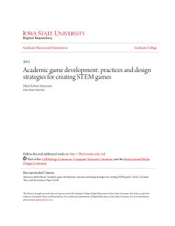 Academic game development: practices and design strategies for