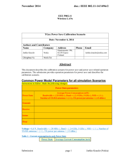 Power Save Mechanism Test