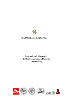 Master in Coffee Economics and Science - Ernesto Illy