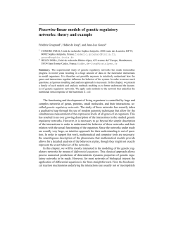 Piecewise-linear models of genetic regulatory networks: theory