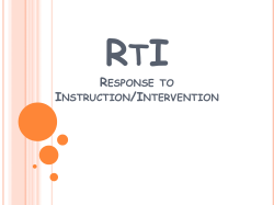 RtI - Lake County Schools