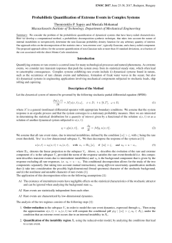 Probabilistic Quantification of Extreme Events in