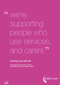 Learning to live with risk an introduction