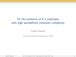 On the existence of 0/1 polytopes with high semidefinite extension