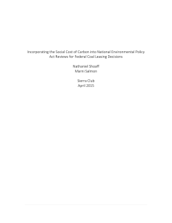 Incorporating the Social Cost of Carbon into National