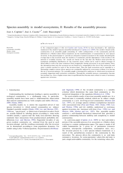 Species assembly in model ecosystems, II: Results of the assembly