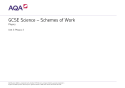 GCSE Science – Schemes of Work