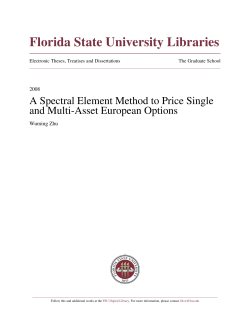 A Spectral Element Method to Price Single and Multi