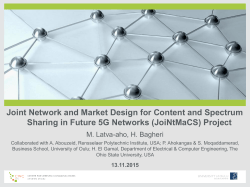 Joint Network and Market Design for Content and Spectrum