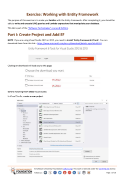 Software Technologies - Entity Framework Exercises