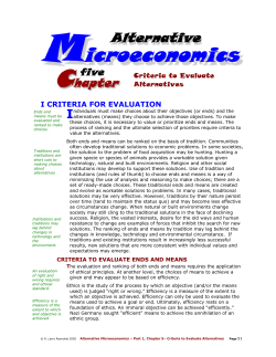 i criteria for evaluation - College of Business and Economics