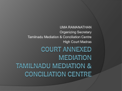 court annexed mediation madras high court