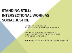 Standing Still: Theory and Praxis on Intersectional work in Social