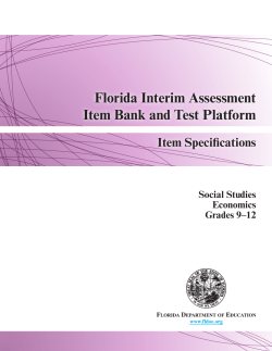 Social Studies - Economics - Florida Department Of Education