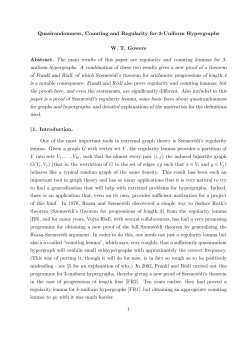 Quasirandomness, Counting and Regularity for 3-Uniform