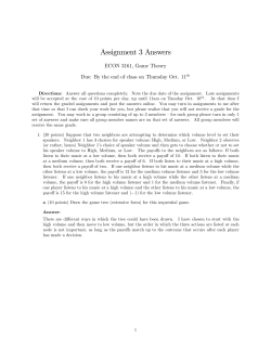 Assignment 3 Answers
