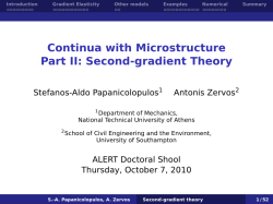 Second-gradient Theory