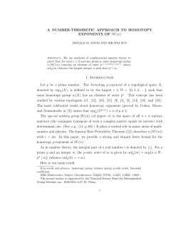 A number-theoretic approach to homotopy