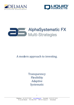 A modern approach to investing. Transparency
