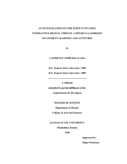 An Investigation on the Effects of Using Interactive Digital Video in a