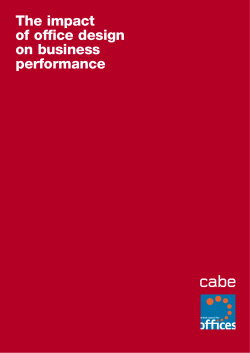 The impact of office design on business performance
