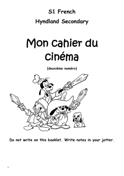 S1 French - Hyndland Secondary School